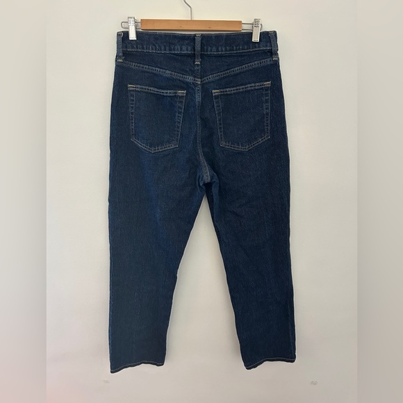 GAP Sky High Straight Jeans Size 10 Dark Wash - Picture 2 of 9